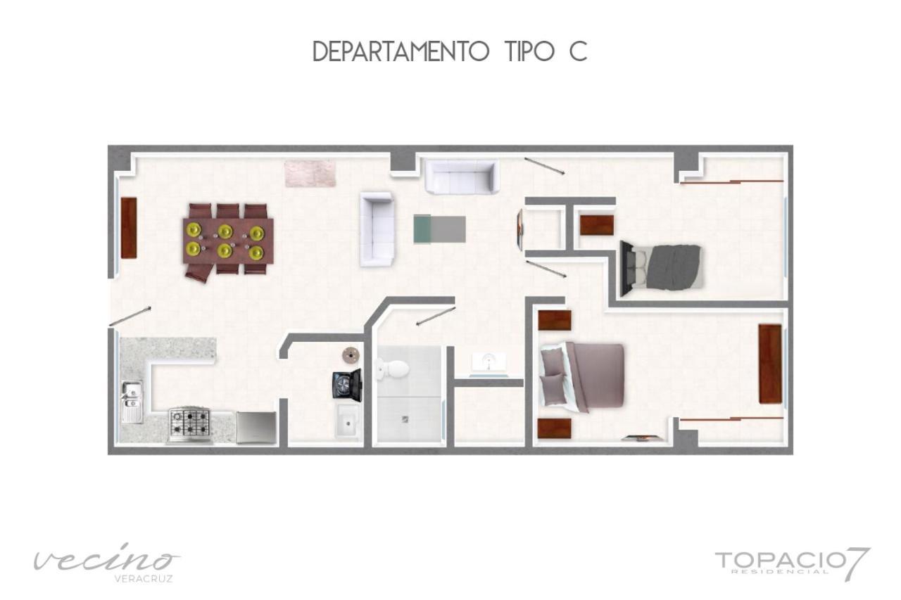 Topacio7 Residencial Boca del Río Extérieur photo